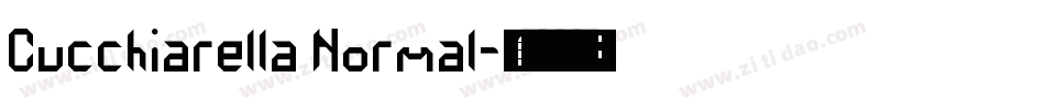 Cucchiarella Normal字体转换